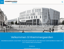 Tablet Screenshot of kremmergaarden.no